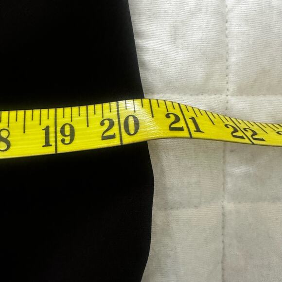 ANN TAYLOR LOFT Womens Dress SMALL Black Mini Flutter Sleeve Shift Minimalist - Picture 9 of 10